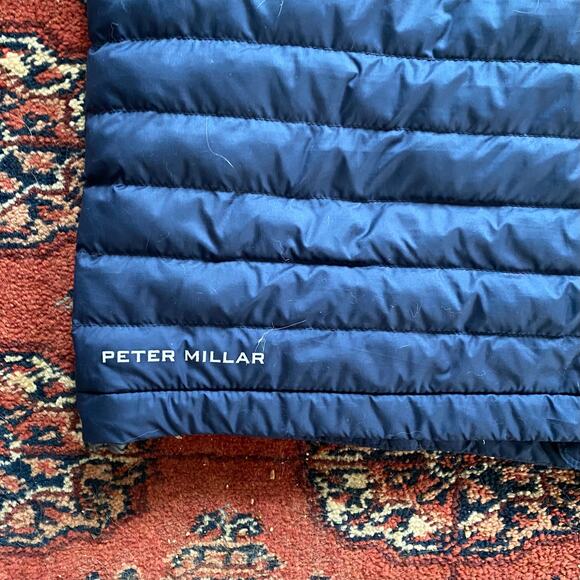 Peter Millar Men's S Crown Navy Blue Hyperlight Puffer Vest w/ a Logo - Picture 6 of 10